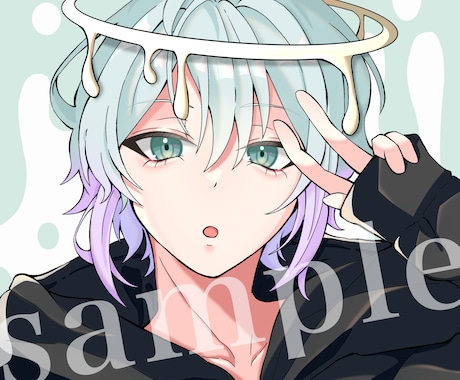 商用可能！かわいいイラストアイコン描きます SNSアイコン、配信サムネイル用など！ イメージ1