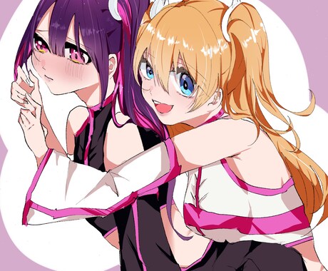 格安でのアイコン、イラストを提供します アニメ塗りでの可愛いイラストを提供いたします！ イメージ1