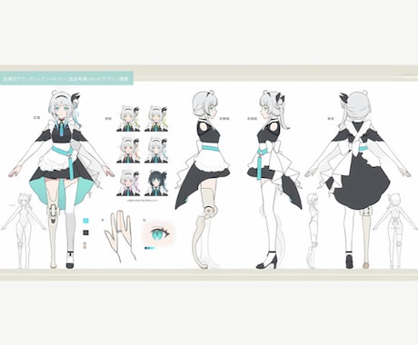VTube向け、LIVE２Dモデルを制作します 描き込み量の変更、絵柄寄せ等も対応可能です。 イメージ2