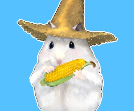動物のイラストアイコンを描きます 服を着せたり小物を持たせることが可能です イメージ2