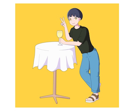 オリジナルのシンプルな一枚絵、描きます イメージ1