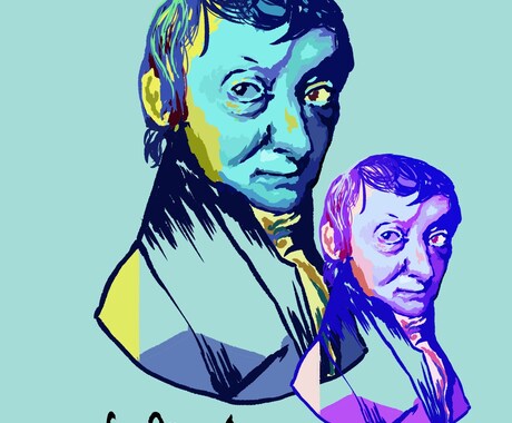 あなたの似顔絵を描きます お好きな色をメインに似顔絵を描きます。 イメージ1