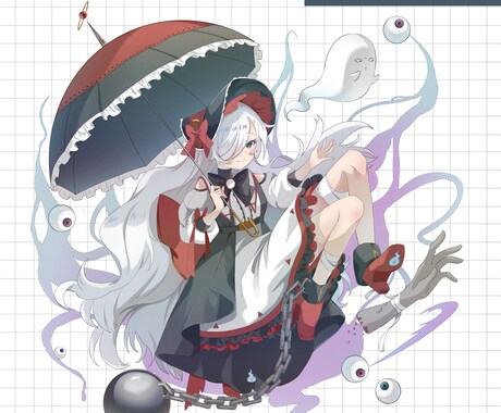 TRPG／IRIAMU用立ち絵制作いたします 可愛いオリジナルキャラクターの女の子描きます！！ イメージ1