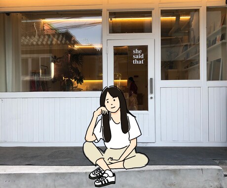 シンプルなイラスト描きます 写真を元に簡潔化したイラスト描きます☺︎ イメージ2