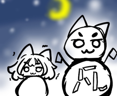 ゆるいらすと描きます ゆるく適当にふんわりデフォルメしたイラストを初心者が描きます イメージ1