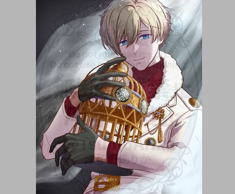 落ち着いたイケメン絵を描きます 記念イラスト、MVなどにどうぞ！ イメージ2