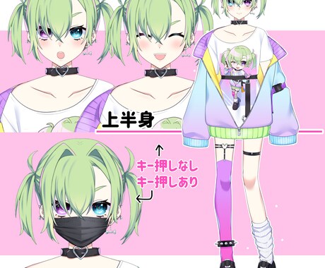 Vtuber用＊Live2Ⅾモデル制作いたします イラストからモデリングまですべておまかせOK！ イメージ2