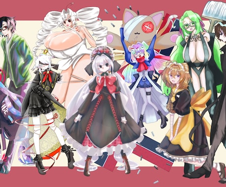 あなたの立ち絵を可愛らしく描きます イメージ1