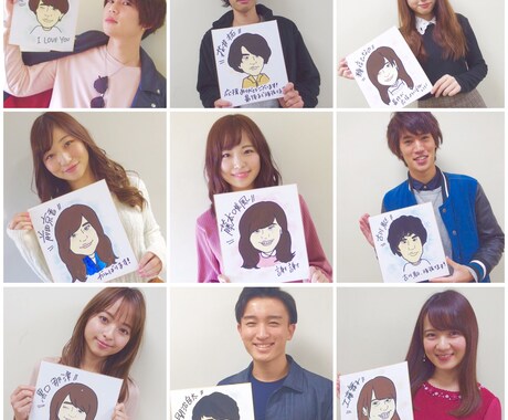 大人気オーダー！似顔絵描かせていただきます 誕生日や卒業、結婚式のウェルカムボードに。 イメージ2