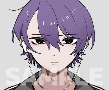 SNSアイコン用のイラストお描きします シンプルでかっこかわいいキャライラスト イメージ2