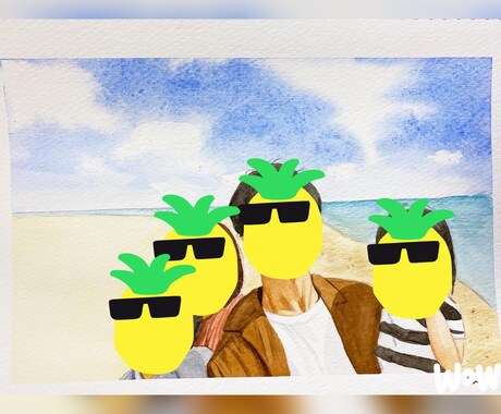 ご家族、ペット、お友達の似顔絵、イラストを描きます プレゼントやインテリアにもオススメ！家族運、友達運上がります イメージ1