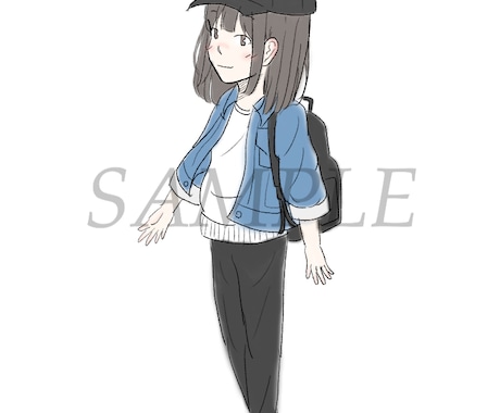 あなたをシンプルなキャラで描きます お客様のオリジナルイラストを制作致します！ イメージ2