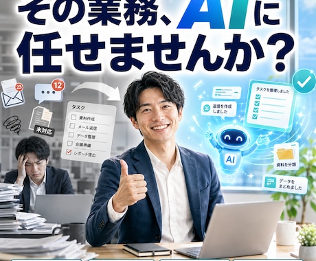 業務効率化するAIエージェントを開発します 問い合わせ対応から採用・調査まで、貴社専用AIを構築 イメージ1