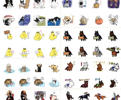 LINEスタンプ作成します 通常のLINEスタンプを作成します。 イメージ2