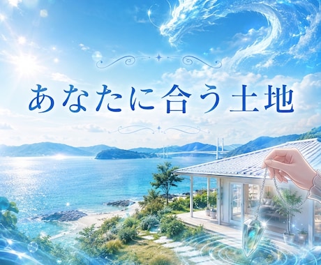 あなたに合った土地を占います どんな場所・環境が合うか知りたい方へ イメージ1