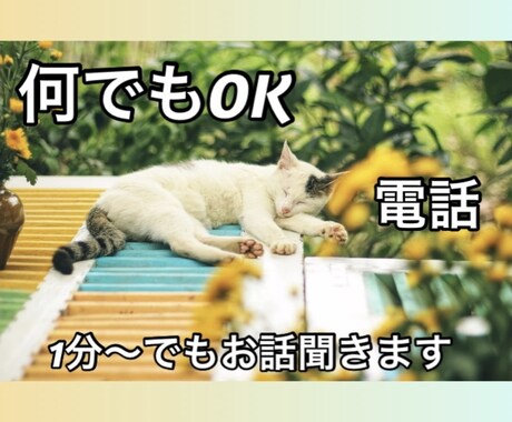 どんな話でも1分〜でもOK！お話聞きます お友達感覚でご気軽にどうぞ　なかなか人に話せない悩みなど イメージ1