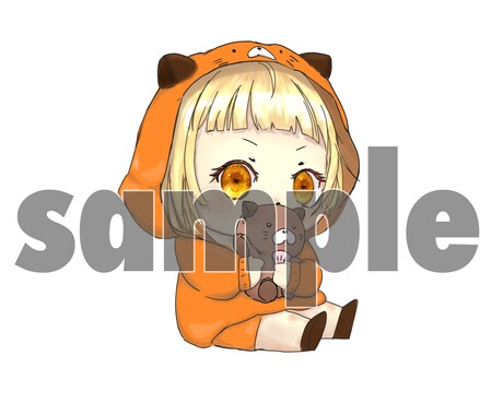 可愛いミニキャライラスト描きます アイコン等に使用できるミニキャラを希望に沿って描きます イメージ1