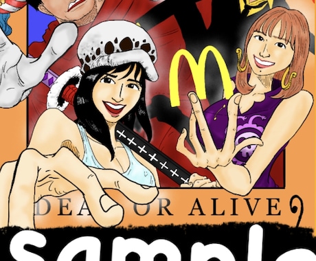 主にONE PIECE風に似顔絵を描いてます 主人公になれるチャンス！ONE PIECE好きにはたまらない イメージ2