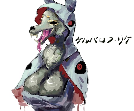 厚塗り風一枚絵・立ち絵描きます モンスターや人物の一枚絵を、厚塗りイラストでお届け。 イメージ1