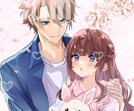 夢絵オーダー・カップル・キャラクター描きます 大切なコレクションの