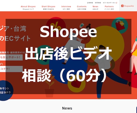 Shopee（越境EC）出店後相談にのります 出店後ビデオチャット相談（60分）＆改善レポート イメージ1