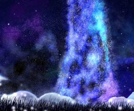 天の川の綺麗なイラストを描きます イメージ1