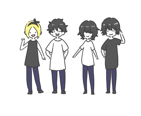 ほのぼのとしたかわいいミニキャラをお描きします 即日対応可能！スマホ壁紙、SNSアイコン、挿絵、グッズ用に！ イメージ2