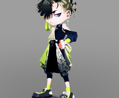 ミニキャラクター描きます 一枚絵/立ち絵/ヘッダーイラスト等制作します！ イメージ2