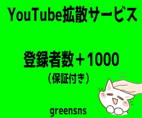YouTubeチャンネル登録者＋1000人します YouTubeチャンネル登録者1000人増加【減少保証付】 イメージ1