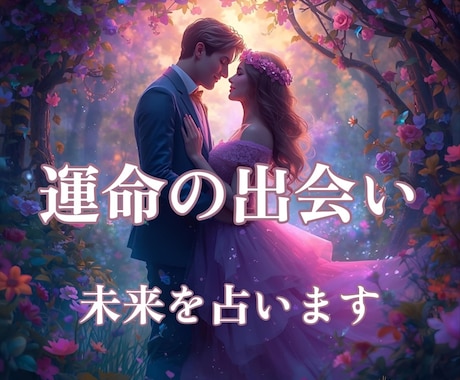 あなたの運命の結婚相手と出会いの時期を占います お相手様との出会い・相性・結婚後の未来まで丁寧に鑑定♡ イメージ1