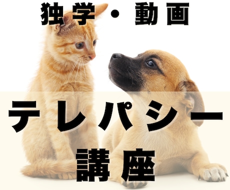 ペット、人、ハイヤーまで！テレパシー全部教えます わかりやすい！資料283枚＆ワーク15種。累計1000人実績 イメージ1