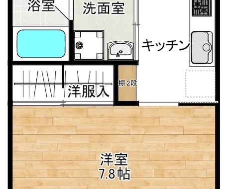 間取り図【1フロア@1500】で作成致します 手書きのデータでもOK/良い感じにお作りします(^^) イメージ2