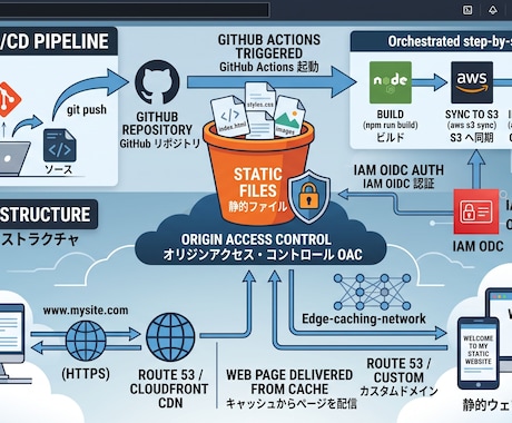 AWS S3をWebサイトのホスティング構築します イメージ1