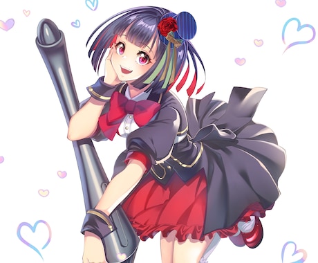 男性、女性の立ち絵を描けます パキっとした色彩でイラストをお届け！ イメージ1