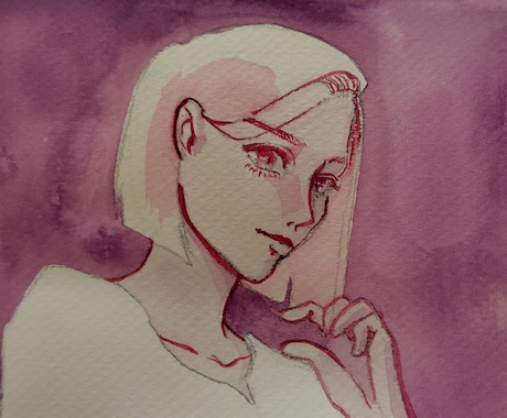 アナログ透明水彩でアイコンイラスト描きます 鮮やかなアナログイラストでアイコンを彩りましょう イメージ2