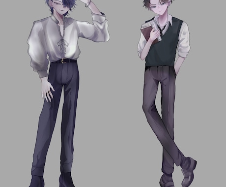 アイコンや立ち絵などのイラスト描きます TRPG立ち絵/顔がいいひとを描くの好きです♡ イメージ2