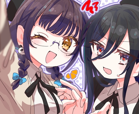 最短3日！二人以上の女の子イラストを描きます キラキラした可愛いイラストを素早く納品 イメージ2