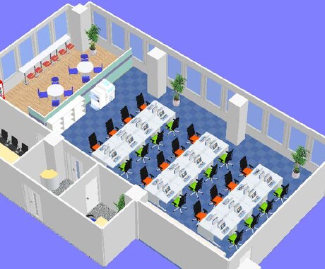 オフィスのレイアウトを作成いたします 新規出店・移転・レイアウト変更をスムーズに行うために イメージ2