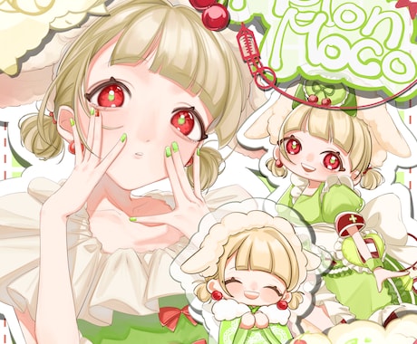 唯一無二なオシャレなコラージュ風イラスト描きます 好きなものを詰め込める、あなただけの特別なイラスト!! イメージ2