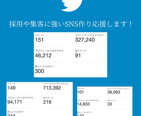中小企業さん必見！あなたのTwitter運用します 初心者さんOK！アカウントの開設〜運用まで代行いたします イメージ2