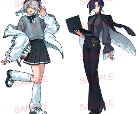 10名様限定価格！最安値でキャラクター描き上げます 商用利用可！キャラデザ無料！アイコンから全身イラストまで イメージ2