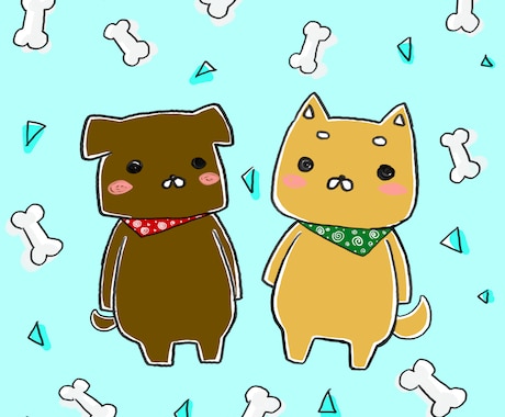 カラーイラストを提供します 動物のデフォルメされたイラストを制作します イメージ1
