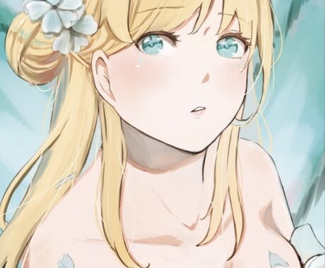 アイコンに使えるかわいいイラストを描きます ふんわり×透明感◎アイコンイラスト初回お試し価格！ イメージ1
