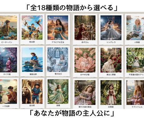 写真1枚で“お子さまが物語の主人公になります その1枚が、絵本の世界に変わります✨ イメージ1