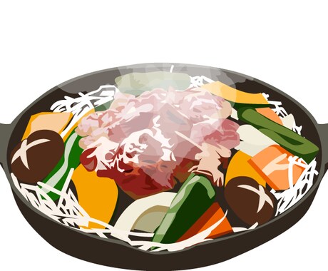 食べ物のイラスト作成します チラシやHPの挿絵やイメージ図など（商用利用OK） イメージ1