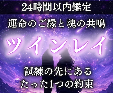 ツインレイ鑑定で2人の魂の相性や統合時期を視ます ツインレイと統合したい方、サイレント期間を乗り越えたい方へ イメージ1