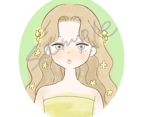ゆるふわタッチで推しの似顔絵描きます 手書き風のふわっとしたタッチでおしゃれに仕上げます♡ イメージ1