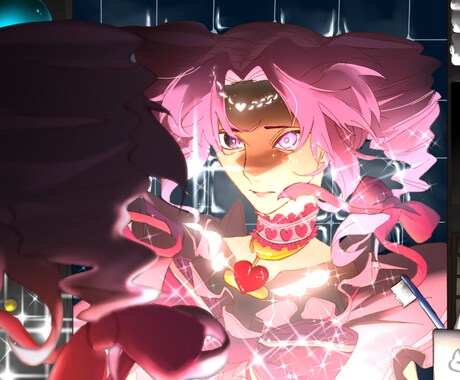 キャラデザ･イラスト作成、承ります 主にアナログ作品を描きますがデジタルでも可能です イメージ2