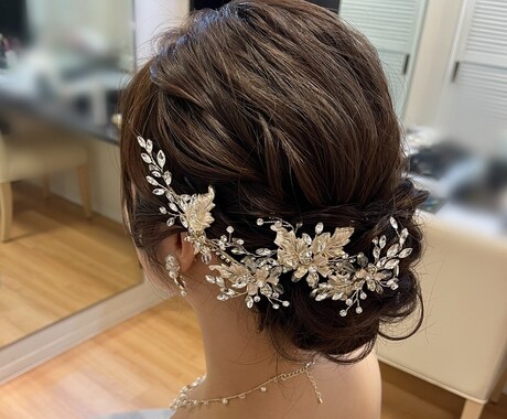 花嫁ヘアメイクのご提案&指示書作成致します ドレス・アクセ・ヘアメイク　トータルコーディネート イメージ1