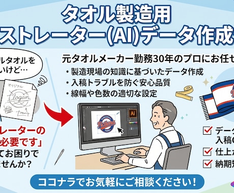 手書きイメージや画像からAiデータ化しますます どんな画像からもトレースして入稿用データを作成します イメージ1